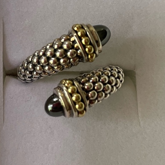 LAGOS Bypass Ring with Hematite Endcaps NWOT - Picture 2 of 8